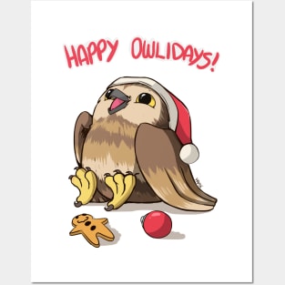 Happy Owlidays! Posters and Art